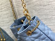 Fortok Dior Large Ammi Bag Blue 31x18x13cm - 4