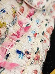Fortok Chanel White/Multiicolor Quilted Tweed New Mini Classic Flap Bag 20cm - 3