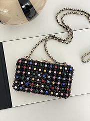 Fortok Chanel 2023 SS Pearl Bag Black 17x11x7cm - 1