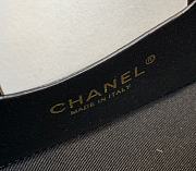 Fortok Chanel Mini Flap Bag With Top Handle Patent Calfskin&Gold-Tone Metal Black - 4