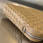 Fortok Bottega Veneta Slim Intrecciato Briefcase Beige 36x29x7.5cm - 6