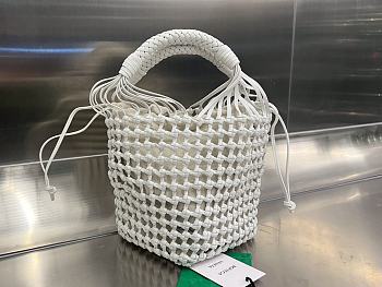 Fortok Bottega Veneta Cavallino Bag White 20x20x23cm