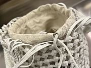 Fortok Bottega Veneta Cavallino Bag White 20x20x23cm - 5