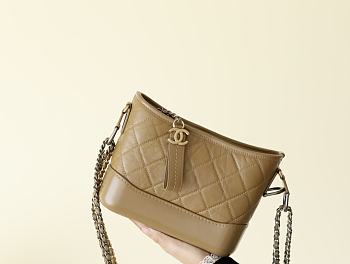 Fortok Chanel Gabrielle Bag Beige 15x20x8cm