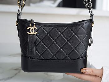 Fortok Chanel Gabrielle Bag Black 15x20x8cm