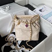 Fortok Chanel 23P Hobo Bag Beige AS3793 17x16x7cm - 1