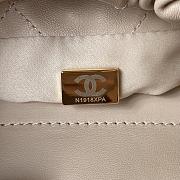 Fortok Chanel 23P Hobo Bag Beige AS3793 17x16x7cm - 4