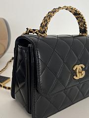 Fortok Chanel 23P Handle Bag Black AS38860340118 19x14x8cm - 2