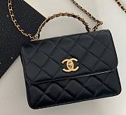 Fortok Chanel 23P Handle Bag Black AS38860340118 19x14x8cm - 1