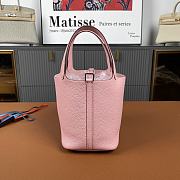 Fortok Hermes Picotin 3Q Bag Pink 18cm - 3