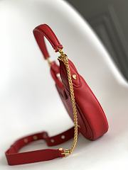 Fortok Bvlgari Serpenti Ellipse Micro Bag Red 13x8x3.5cm - 5