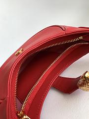 Fortok Bvlgari Serpenti Ellipse Micro Bag Red 13x8x3.5cm - 2