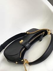 Fortok Bvlgari Serpenti Ellipse Micro Bag Black 13x8x3.5cm - 5