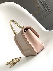 Fortok Bvlgari Pink x Mary Katrantzou Leather Top Handle Bag 19.2x15x6cm - 3