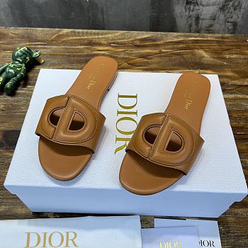 Fortok Dior D-Club Slides Brown