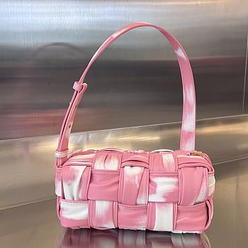 Fortok Bottega Veneta Limited Edition Brick Bag Pink 23.5x10.5x10cm  