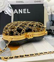 Fortok Chanel 23S Minaudiere Sheepskin & Gold Plated Metal Black Bag  - 4