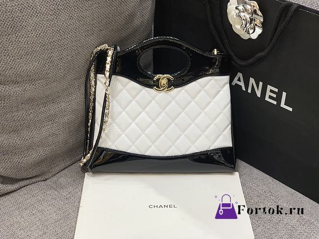 Fortok Chanel 31 HandBag White 22x23x5.5cm - 1