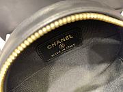 Fortok Chanel 21 Round Bag Sheepskin Black 12cm   - 4