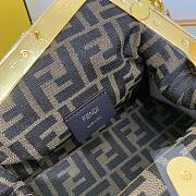 Fortok Fendi First Small Braided Leather Bag 24x9x18cm - 3