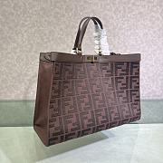 Fortok Fendi Peekaboo X-Tote Bag Brown 41x29.5x16cm - 5