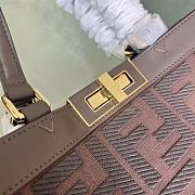 Fortok Fendi Peekaboo X-Tote Bag Brown 41x29.5x16cm - 3