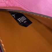 Fortok Fendi Baguette F Logo Embroidered Bag in Pink 26x13x6cm - 6