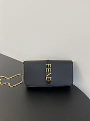 Fortok Fendi Graphy Chain Bag Black 22x5x11cm - 1