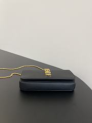Fortok Fendi Graphy Chain Bag Black 22x5x11cm - 6
