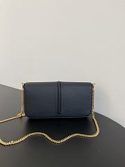 Fortok Fendi Graphy Chain Bag Black 22x5x11cm - 3