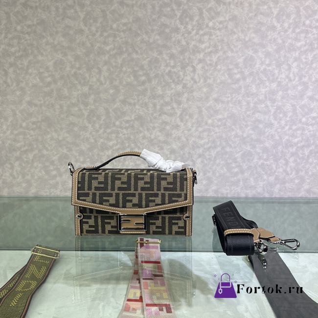 Fortok Crossbody Baguette Bag Soft Trunk 23x6.5x13cm - 1