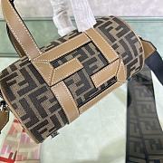 Fortok Fendi O'lock Canvas Tote Bag 21.5x13x13cm - 2