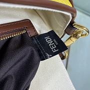 Fortok Fendi Baguette Ff Vertigo Canvas Shoulder Bag 26x13x6cm - 6