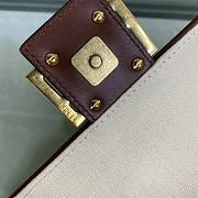 Fortok Fendi Baguette Ff Vertigo Canvas Shoulder Bag 26x13x6cm - 3