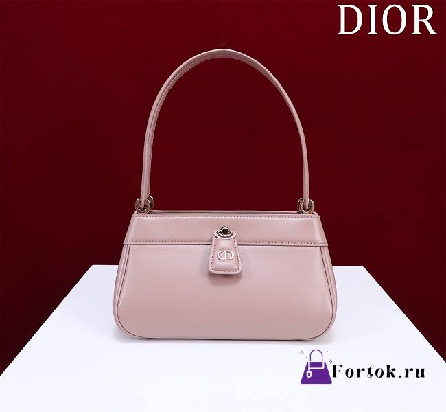 Fortok Dior Small Key Bag Pink 22x12x12cm - 1