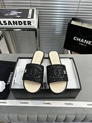 Fortok Chanel Slides Black/Beige  - 1