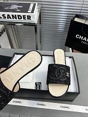 Fortok Chanel Slides Black/Beige  - 3