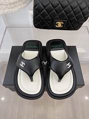Fortok Chanel Flip-Flops Black - 1