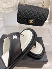 Fortok Chanel Flip-Flops Black - 6