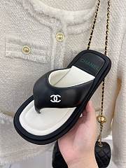 Fortok Chanel Flip-Flops Black - 5