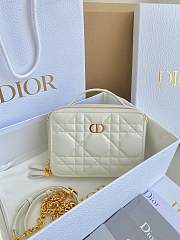 Fortok Dior Caro Box Bag White 18×5×13cm  - 1