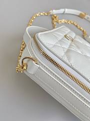 Fortok Dior Caro Box Bag White 18×5×13cm  - 5