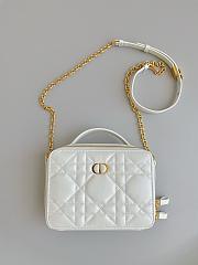 Fortok Dior Caro Box Bag White 18×5×13cm  - 4