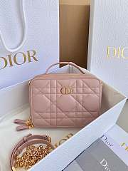 Fortok Dior Caro Box Bag Pink 18×5×13cm  - 1