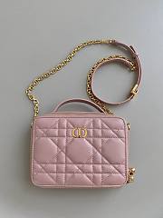 Fortok Dior Caro Box Bag Pink 18×5×13cm  - 4