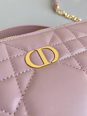 Fortok Dior Caro Box Bag Pink 18×5×13cm  - 5