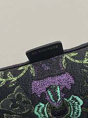Fortok Dior Book Tote Multicolor Dior Indian Purple Embroidery 42x35x18.5cm - 2