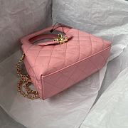 Fortok Chanel Coco Handle Bag Pink 20x15x7cm - 6