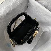 Fortok Chanel Coco Handle Bag Black 20x15x7cm - 3