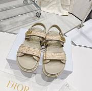 Fortok Dior Dioract Sandal Jute-Colored Braided Raffia - 1